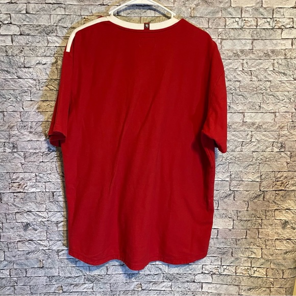 Tommy Hilfiger Red Label Red & white Thermal short sleeve shirt - Picture 8 of 9